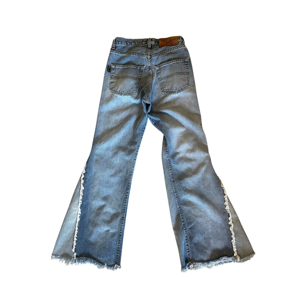 Dr Martens Rare VTG Y2K Flare Jeans W29 L32 Retro Fit Distressed Panel Denim USA - Picture 3 of 12